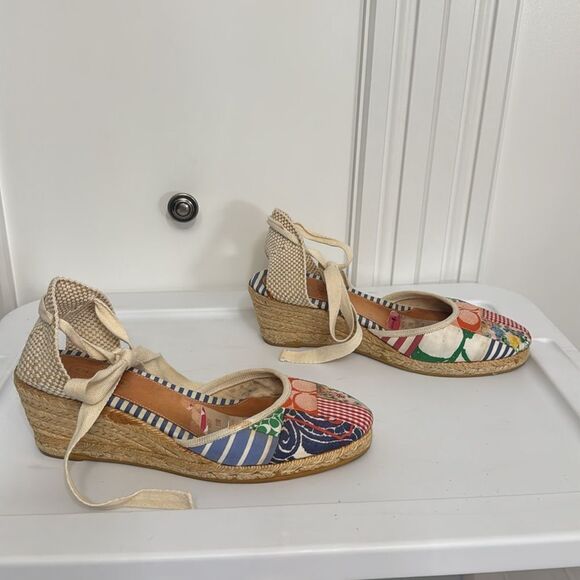 Coach Espadrilles Colorful Woven Flat Soles - Picture 2 of 8